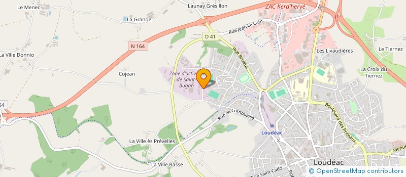 localisation de l'entreprise ALTHIMAX à LOUDEAC