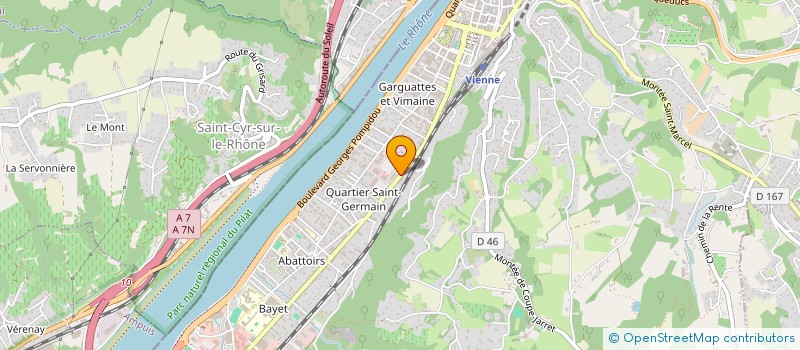 localisation de l'entreprise ALTHIUM - CONSEIL à VIENNE