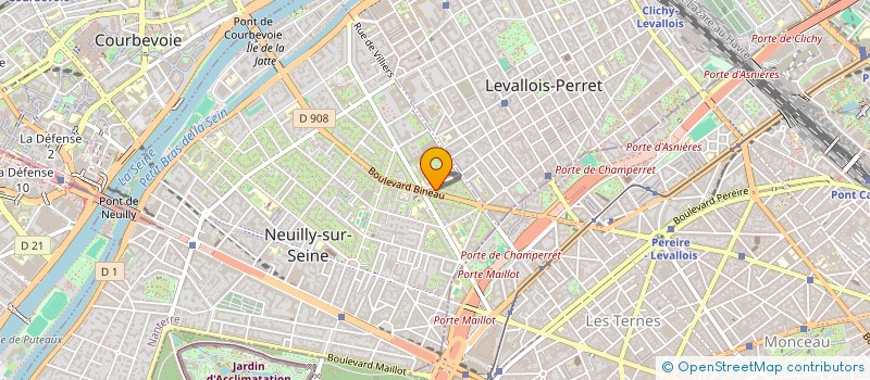 localisation de l'entreprise ALTHO à NEUILLY-SUR-SEINE