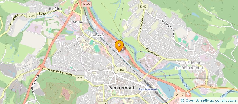 localisation de l'entreprise ALTHOFFER à REMIREMONT