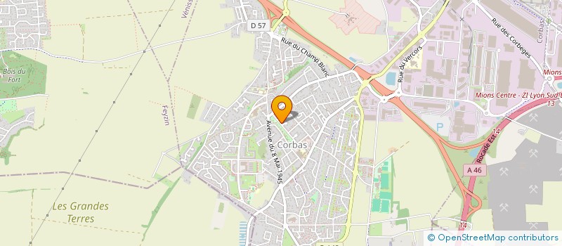 localisation de l'entreprise ALTHYNANCE à CORBAS