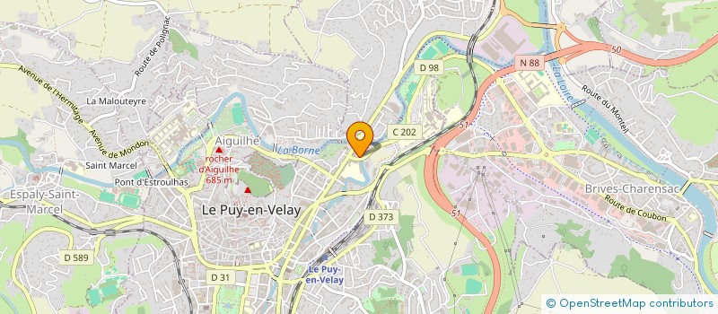 localisation de l'entreprise ALTI ARENA à LE PUY-EN-VELAY