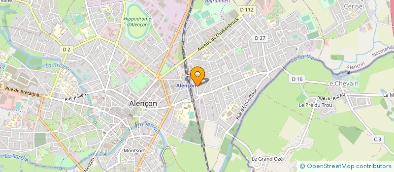 localisation de l'entreprise ALTI'COURSES à ALENCON