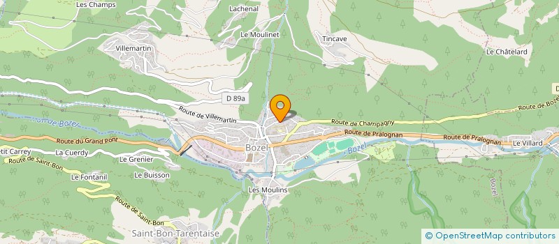 localisation de l'entreprise ALTI DIAG 73  BOZEL