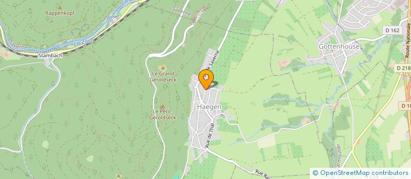 localisation de l'entreprise ALTI-EST ALSACE  HAEGEN