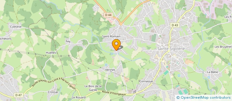 localisation de l'entreprise ALTI MATERIAUX  SAINTE-SIGOLENE