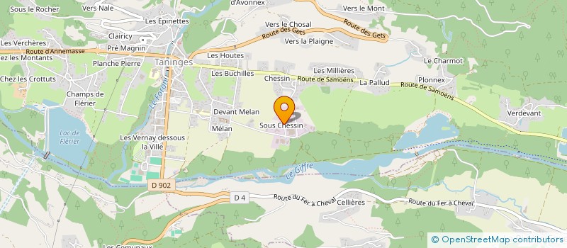 localisation de l'entreprise ALTI-NET à TANINGES