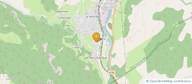 localisation de l'entreprise ALTI-TOP à L'ARGENTIERE-LA-BESSEE