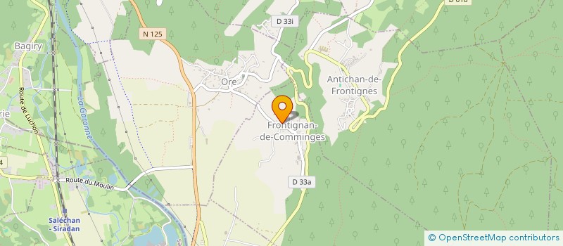 localisation de l'entreprise ALTI TP à FRONTIGNAN-DE-COMMINGES