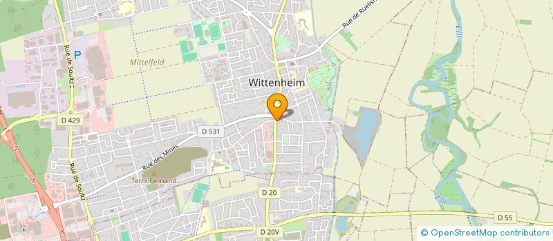 localisation de l'entreprise ALTIA ALLIES SAS à WITTENHEIM
