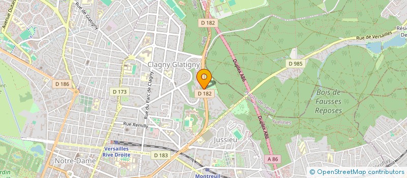 localisation de l'entreprise ALTICOM à VERSAILLES