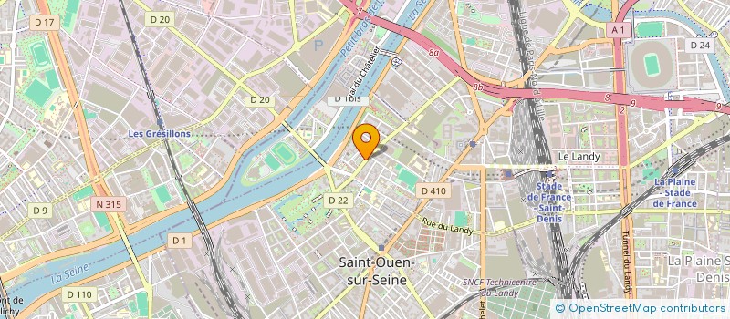 localisation de l'entreprise ALTICORDES COUVERTURES  SAINT-OUEN-SUR-SEINE