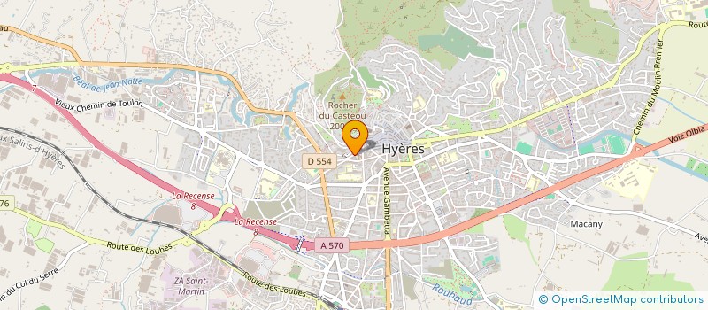 localisation de l'entreprise ALTICOS à HYERES