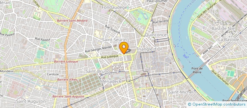 localisation de l'entreprise ALTIDECO à BORDEAUX