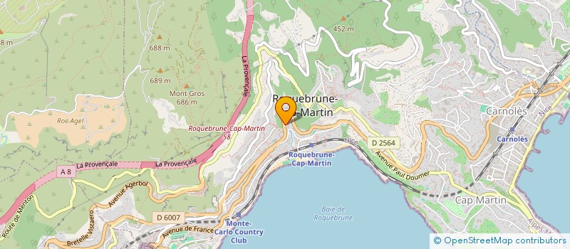 localisation de l'entreprise ALTIENACHOC REAL ESTATE à ROQUEBRUNE-CAP-MARTIN