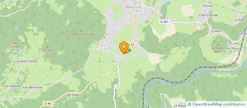 localisation de l'entreprise ALTIGA  BEAUZAC