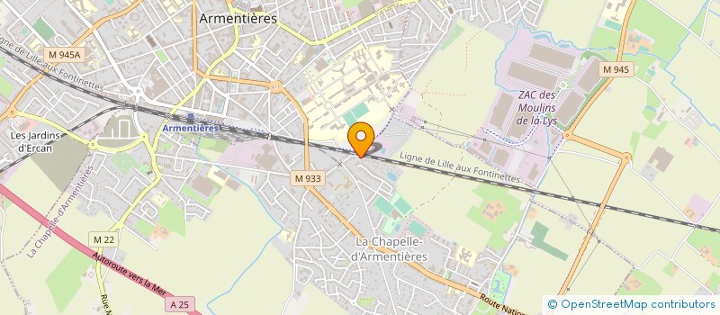 localisation de l'entreprise ALTIMATERIEL à LA CHAPELLE-D'ARMENTIERES