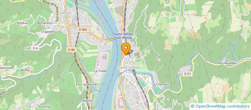 localisation de l'entreprise ALTIMEA ALTERNANCE  SAINT-VALLIER