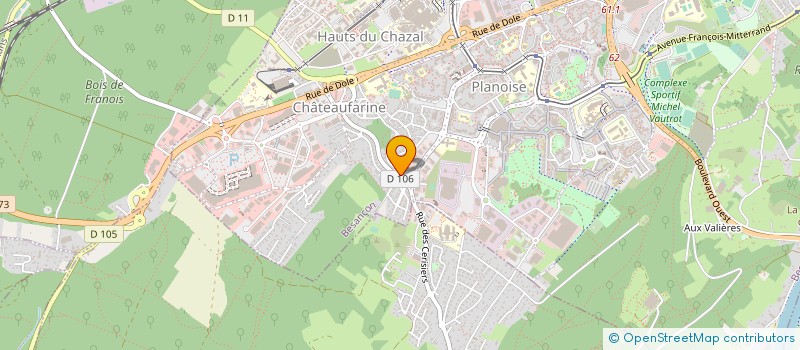 localisation de l'entreprise ALTIN à BESANCON