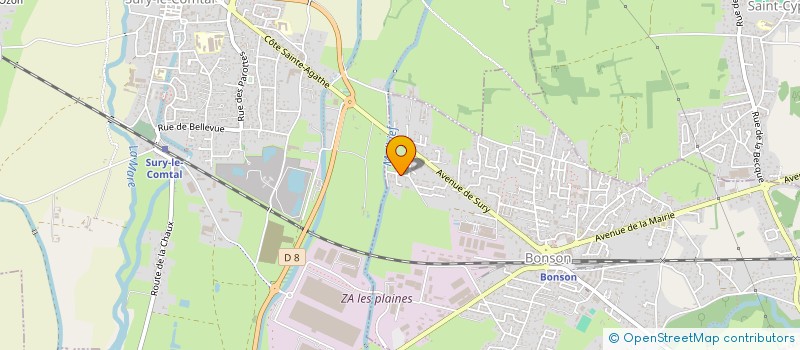 localisation de l'entreprise ALTINNOVA à BONSON