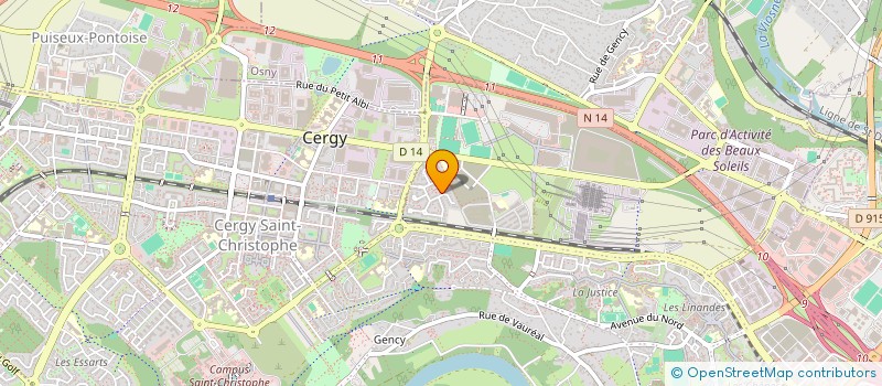 localisation de l'entreprise ALTIOL ET CIE  CERGY