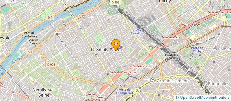 localisation de l'entreprise ALTIORA à LEVALLOIS-PERRET