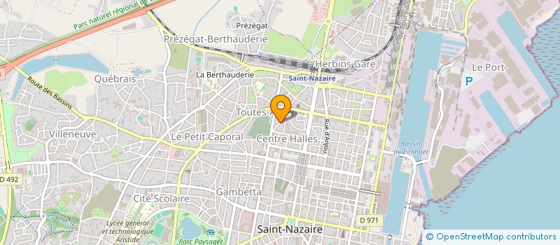 localisation de l'entreprise ALTIS à SAINT-NAZAIRE