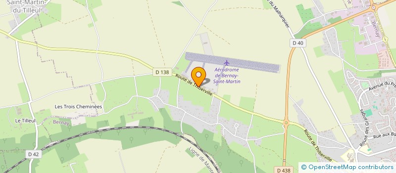 localisation de l'entreprise ALTIS AVIATION SERVICES à BERNAY