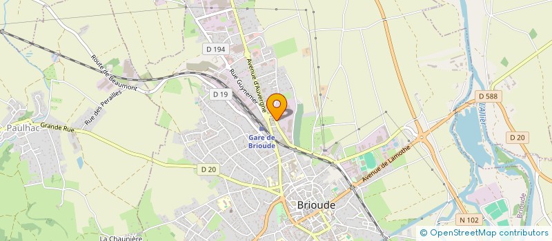 localisation de l'entreprise ALTIS MEDICAL PLUS à BRIOUDE
