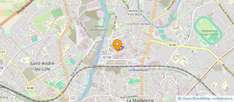 localisation de l'entreprise ALTIS RECYCLAGE ENVIRONNEMENT à LA MADELEINE