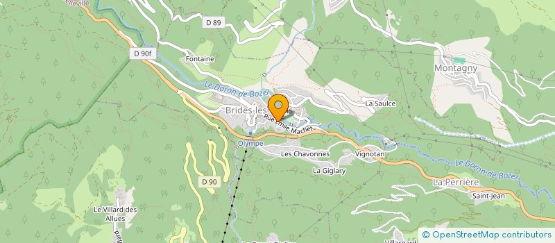 localisation de l'entreprise ALTIS-VAL VERT à BRIDES-LES-BAINS