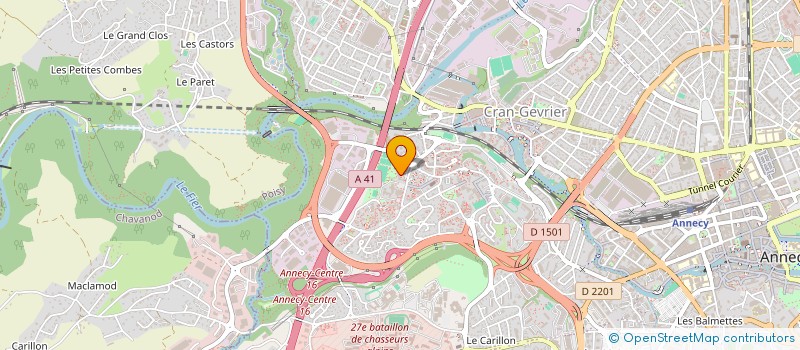 localisation de l'entreprise ALTISCORE à ANNECY
