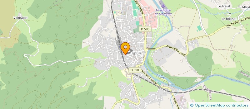 localisation de l'entreprise ALTISKY  LANGEAC