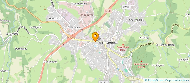 localisation de l'entreprise ALTISTORIA  YSSINGEAUX