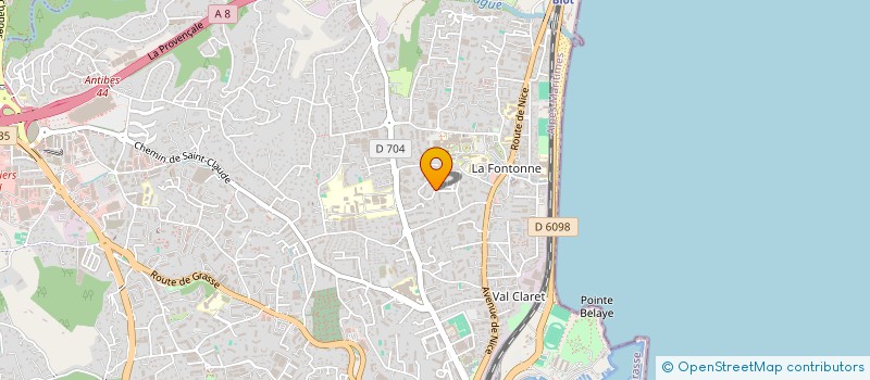 localisation de l'entreprise ALTISUD à ANTIBES
