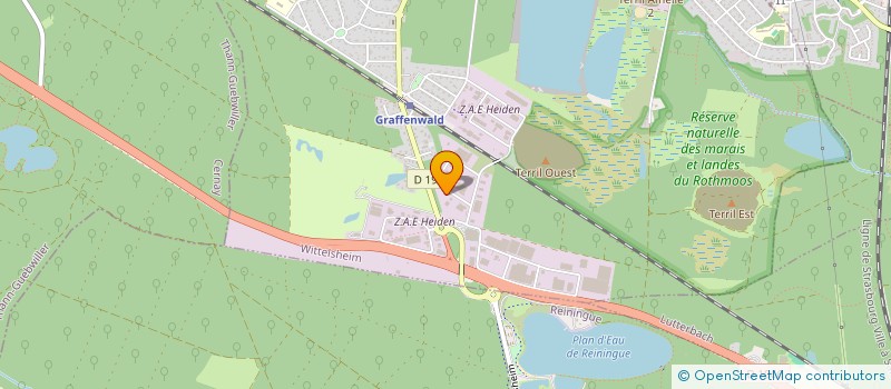 localisation de l'entreprise ALTITUDE 1650  WITTELSHEIM