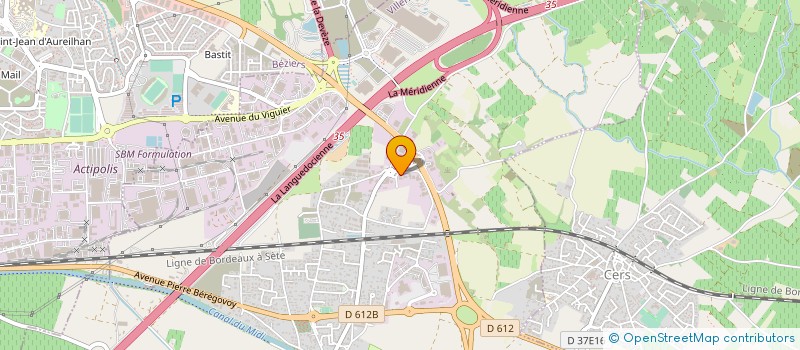 localisation de l'entreprise ALTITUDE 34 à VILLENEUVE-LES-BEZIERS
