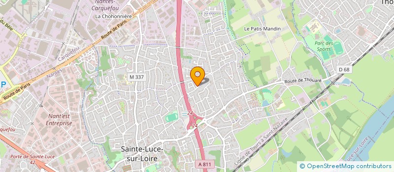 localisation de l'entreprise ALTITUDE à SAINTE-LUCE-SUR-LOIRE