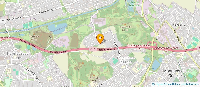 localisation de l'entreprise ALTITUDE  FOUQUIERES-LES-LENS