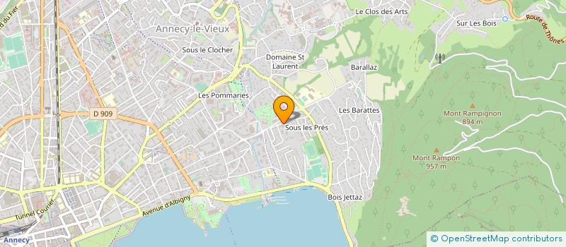localisation de l'entreprise ALTITUDE à ANNECY