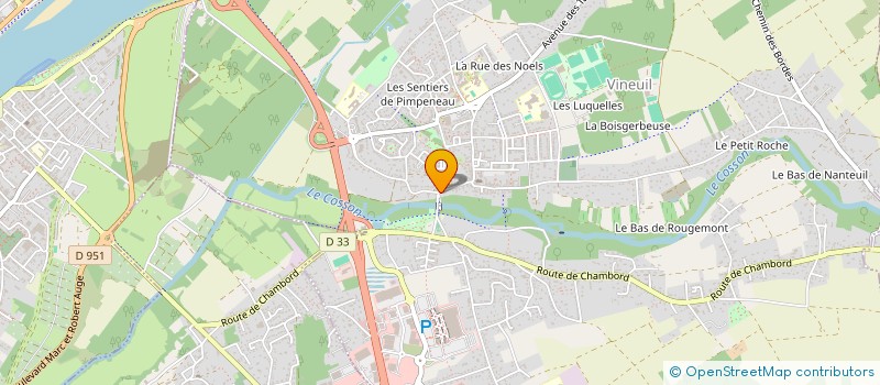 localisation de l'entreprise ALTITUDE  VINEUIL