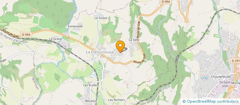 localisation de l'entreprise ALTITUDE COIFFURE  LA FREISSINOUSE