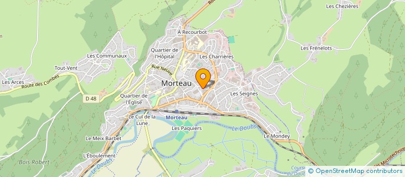 localisation de l'entreprise ALTITUDE DIFFUSION  MORTEAU