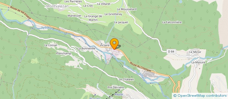 localisation de l'entreprise ALTITUDE ESPACE TAXI à SAINTE-FOY-TARENTAISE