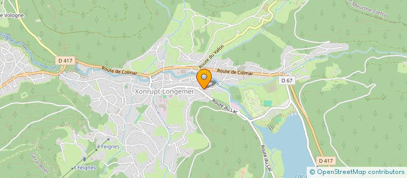 localisation de l'entreprise ALTITUDE EVASION  XONRUPT-LONGEMER