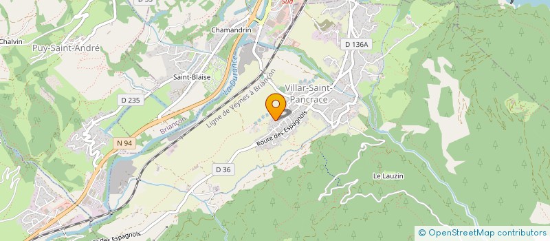 localisation de l'entreprise ALTITUDE GESTION  VILLAR-SAINT-PANCRACE