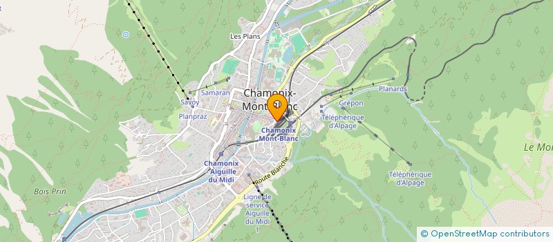 localisation de l'entreprise ALTITUDE IMMOBILIER  CHAMONIX-MONT-BLANC