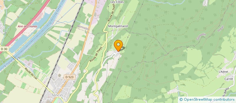 localisation de l'entreprise ALTITUDE INGENIERIE SAS  TENCIN