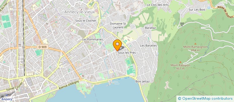 localisation de l'entreprise ALTITUDE LOCATIONS à ANNECY