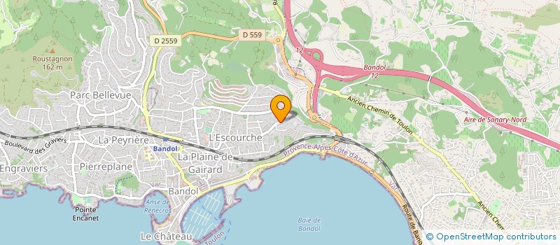 localisation de l'entreprise ALTITUDE LOGISTIQUE à SANARY-SUR-MER